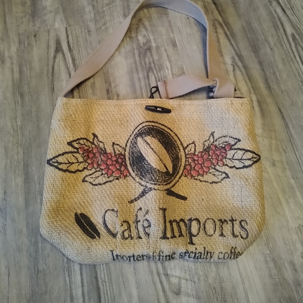Brew Me a Bag Coffee Bag Repurposed Handmade Shopper Tote